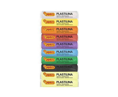 PLASTILINA JOVI BARRA ESTUCHE de 10 - Pack de 12 unidades