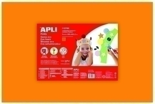 GOMA EVA APLI 40x60 NARANJA P/5