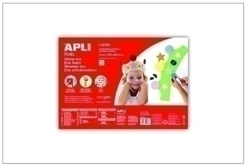 GOMA EVA APLI 40x60 BLANCO P/5