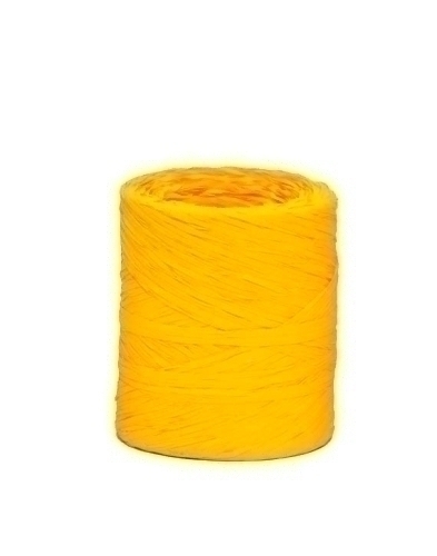CINTA REGALO RAFIA R.200 m.4 mm AMARILLO