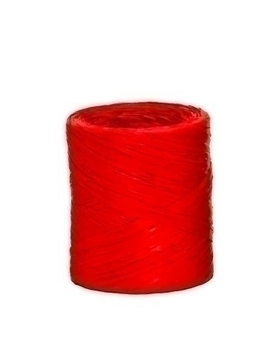 CINTA REGALO RAFIA R.200 m.4 mm ROJO