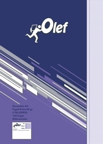 RECAMBIO OLEF A4 100h 4 TAL. MM.