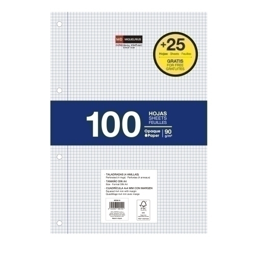 RECAMBIO MR NB-1 A4 125h 4 TAL. CD.4