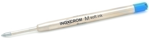RECAMBIO INOXCROM BOLIGRAFO M MET. AZUL - Pack de 25 unidades