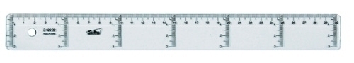 REGLA CRISTAL SAFTA 30 CENTIMETROS