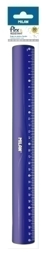 REGLA MILAN FLEX RESINSTANT 30 CMS AZUL