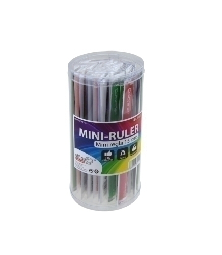 REGLA COLORLINE 15 CM SURTIDO BOTE 40 - Color no elegible