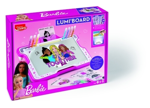 MAPED TABLERO LUMINOSO BARBIE ACTIVIDADES +5 AÑOS