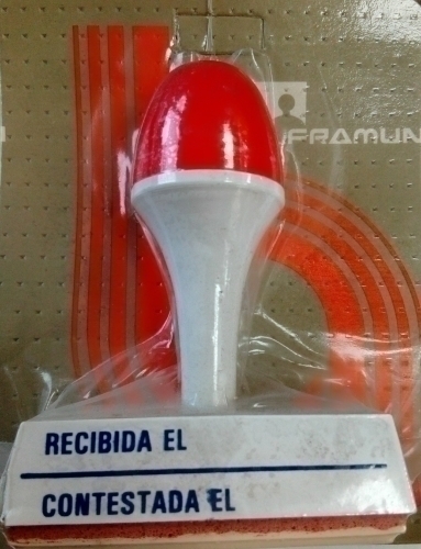 SELLO MANUAL RECIBIDA EL,CONTESTADA EL - Pack de 6 unidades