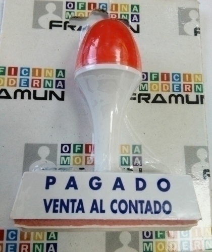 SELLO MANUAL PAGADO VENTA AL CONTADO - Pack de 6 unidades