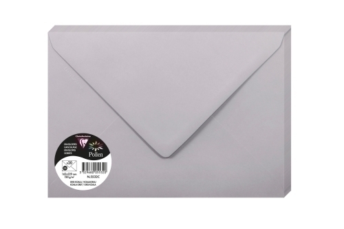 SOBRE CLAIREFONTAINE 162x229 GRIS P/20