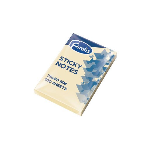 TACO NOTAS FOROFIS 100h 51x76 AMARILLO - Pack de 12 unidades