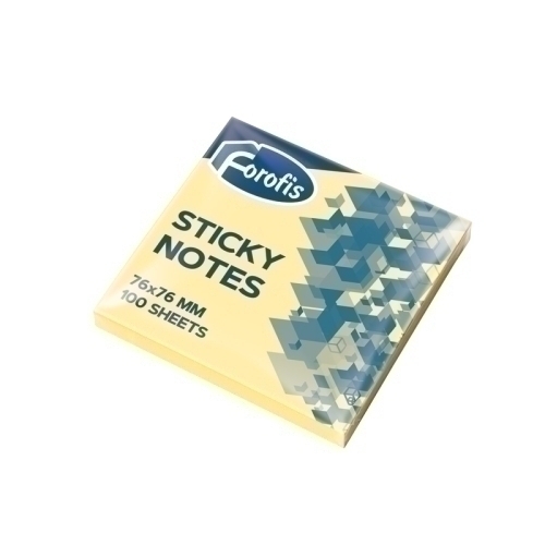 TACO NOTAS FOROFIS 100h 76x76 AMARILLO - Pack de 12 unidades