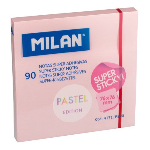 NOTAS ADHESIVAS MILAN SUPER STICKY 90h R - Pack de 10 unidades