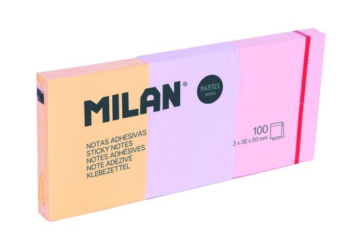 NOTAS ADHESIVAS MILAN 3x100h 50x38 PASTE - Pack de 10 unidades