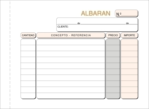 TALONARIO ALBARANES 8º APDO TRIPLI LOAN