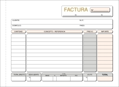 TALONARIO FACTURAS 4º APDO DUPLI LOAN