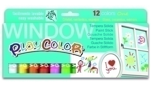TEMPERA PLAYCOLOR ONE WINDOW C/12