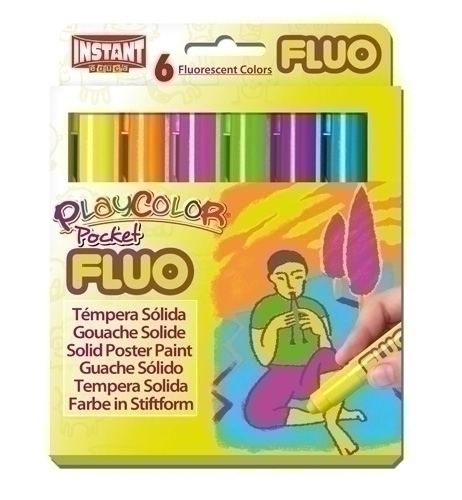 TEMPERA PLAYCOLOR FLUO POCKET C/6