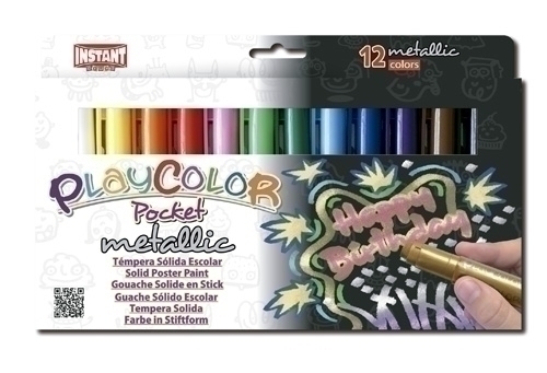 TEMPERA PLAYCOLOR MET. POCKET C/12