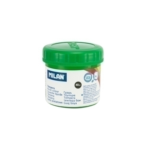 TEMPERA MILAN 40 ml VERDE CLARO - Pack de 6 unidades