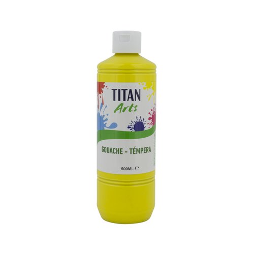 TEMPERA TITAN AC ESC.500ml AMARILLO