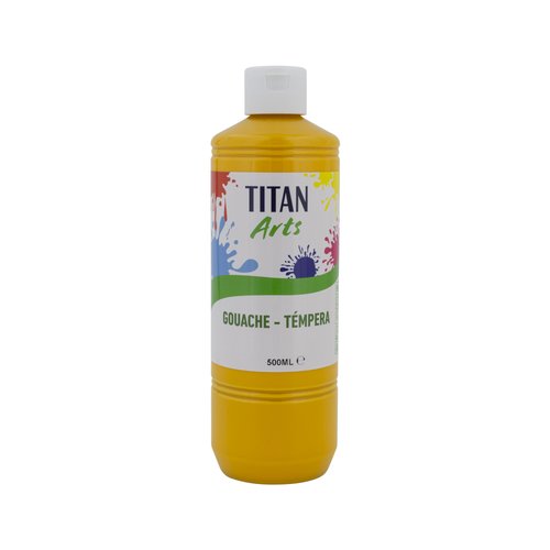 TEMPERA TITAN AC ESC.500ml AMARILLO INDI
