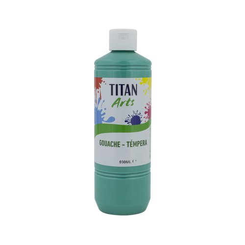 TEMPERA TITAN AC ESC.500ml TURQUESA