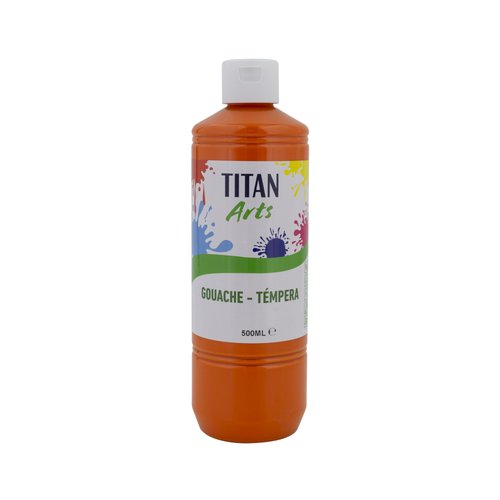 TEMPERA TITAN AC ESC.500ml NARANJA