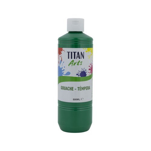 TEMPERA TITAN AC ESC.500ml VERDE OSC.