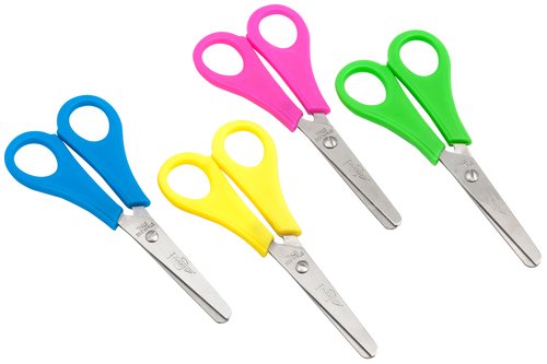 TIJERAS ESCOLARES FAIBO 135MM BOLSA TE13