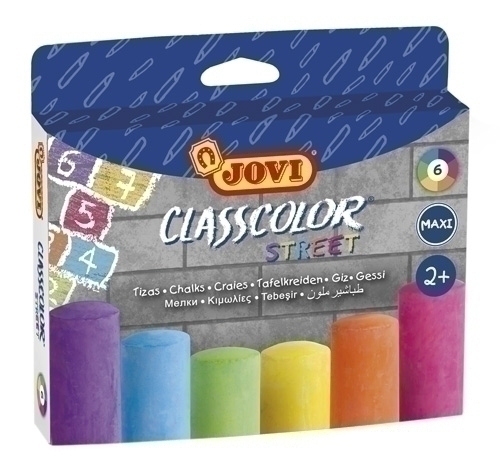 Tizas ClassColor Street Maxi Colores Surtidos Estuche de 6