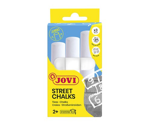 TIZAS BLANCAS JOVI MAXI ESTUCHE de 3 - Pack de 6 unidades