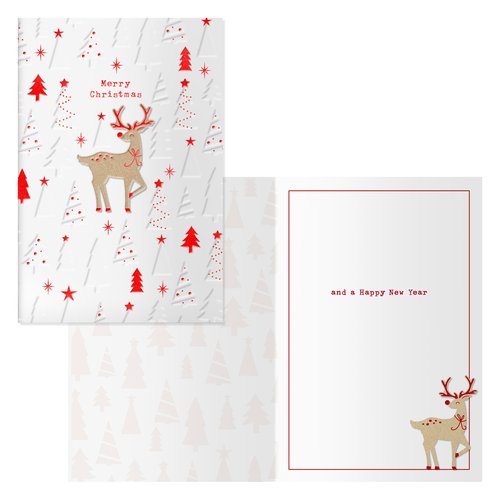 CHRISTMAS DOHE 170x115 DEER PACK DE 6