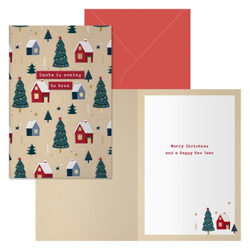 CHRISTMAS DOHE 115x170 TOWN - Pack de 6 unidades