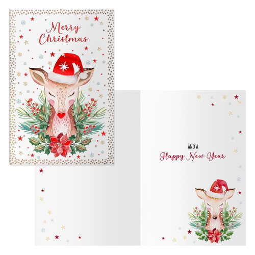 CHRISTMAS DOHE 170x115 BAMBY PACK DE 6