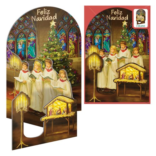 CHRISTMAS DOHE 115x170 CANTANDO A LA NAV - Pack de 6 unidades