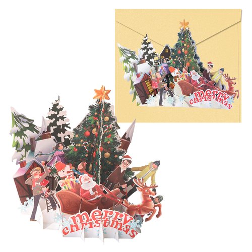 CHRISTMAS DOHE 3D 150x175 VILLAGE