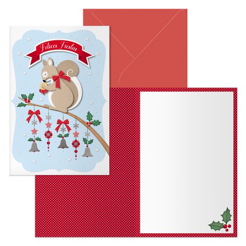 CHRISTMAS DOHE 115x170 ARDILLA - Pack de 6 unidades