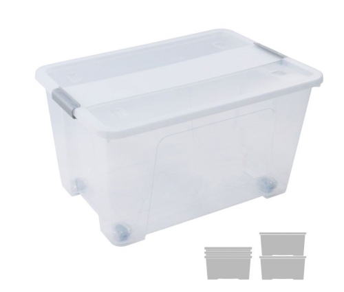 CAJA ALMA. ARCHIVO 2000 C/TAPA 52L 40X57X32CM TRAN