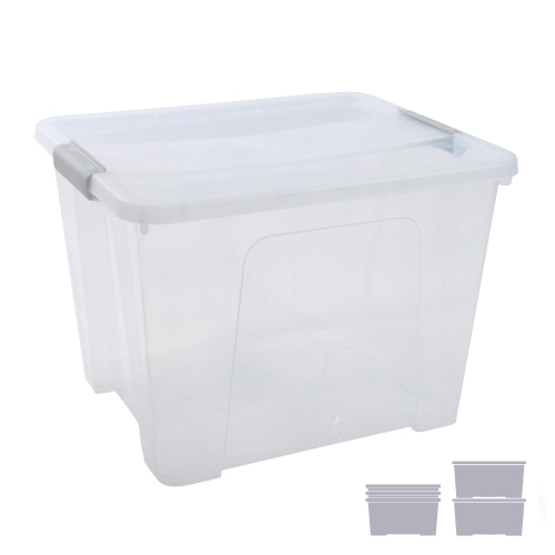 CAJA ALMA. ARCHIVO 2000 C/TAPA 32L 36X42X30CM TRAN