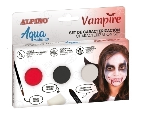 ALPINO MAQUILLAJE AL AGUA SET DE CARACTERIZACIÓN VAMPIRO