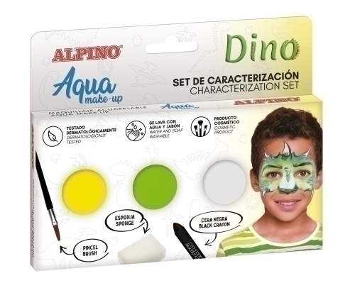 ALPINO MAQUILLAJE AL AGUA SET DE CARACTERIZACIÓN DINO