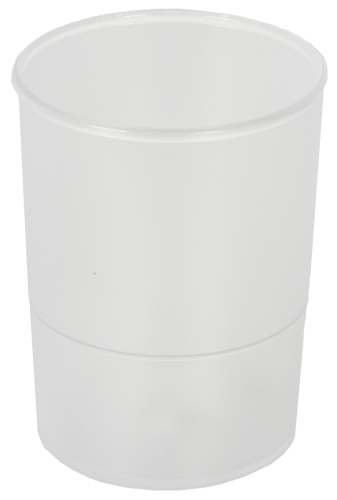 PORTA LAPICES PLASTICO REDONDO CRISTAL
