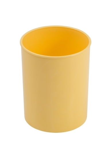 CUBILETE FAIBO PLASTICO PASTEL AMARILO