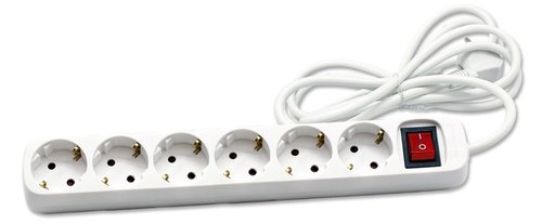 ENCHUFE PROTECTOR CEG.6 SAL.(REGLETA)