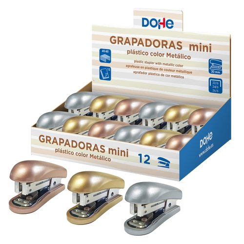 DOHE GRAPADORAS MINI EXPOSITOR 12 C/SURTIDOS METÁLICOS - Color no elegible