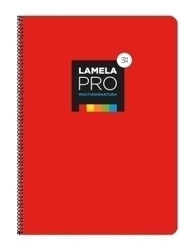 LAMELA BLOC t.DURA Fº 100h CDV. 3 ROJO - Pack de 5 unidades