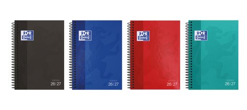 OXFORD AGENDA ESCOLAR SCHOOL ESPIRAL 4º SV T/EXTRADURA C/SURTIDOS 2026-2027 CATALÁN