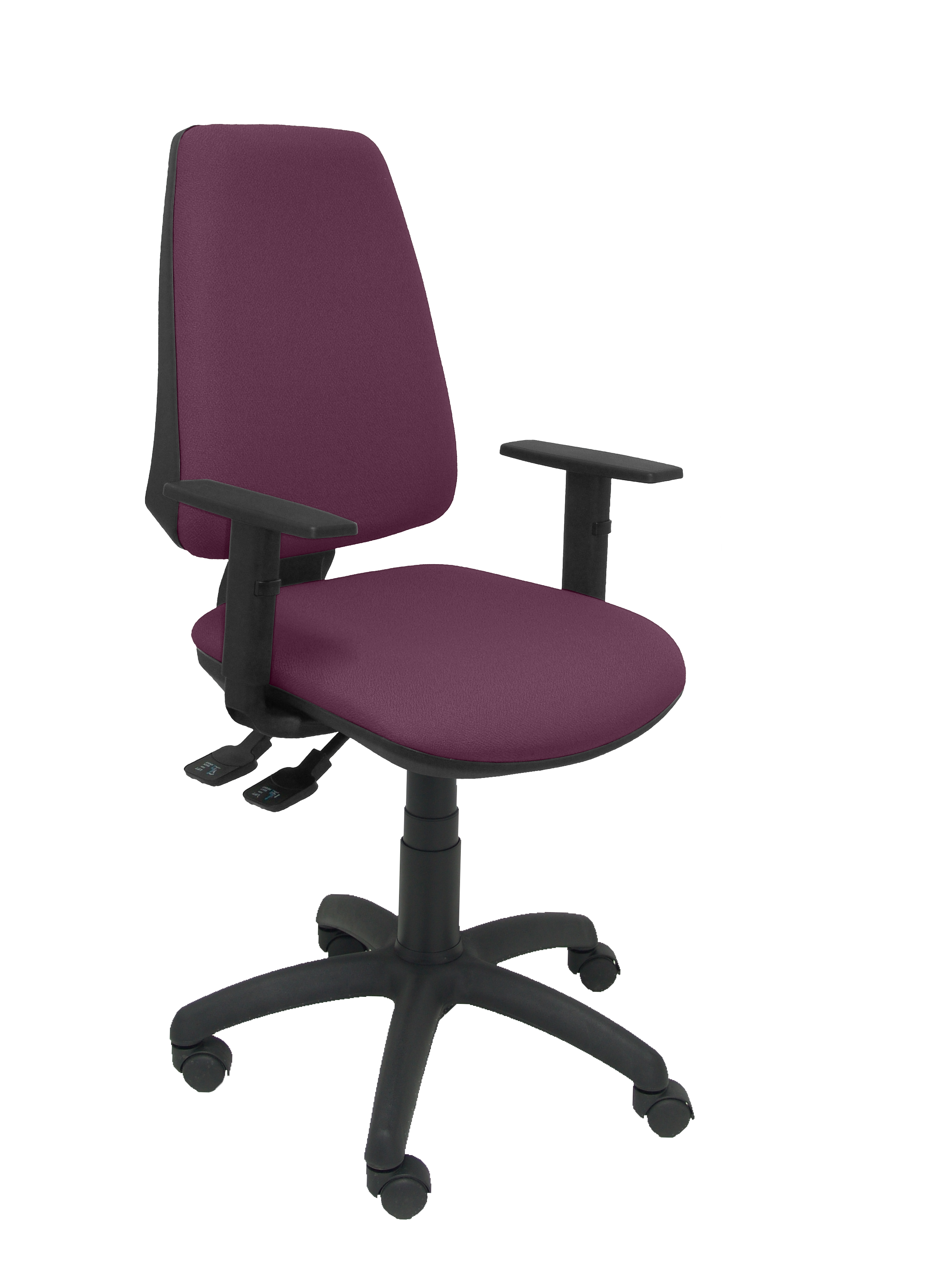 Silla Elche S bali morado brazos regulables
